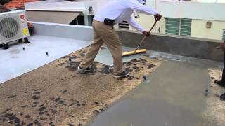 MICROTOPPING™ con SABAKRETE™ en techo de concreto [upl. by Warford440]