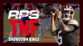 NFL DFS Strategies  WILEY amp JBC  1121  TNF Showdown KINGS [upl. by Yeclek]