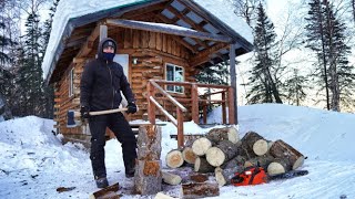 Firewood amp Fishing Lines  Alaska Log Cabin [upl. by Ydniahs]