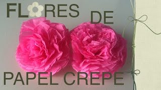 Flores de papel crepe [upl. by Arissa]