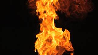 Slow Motion Fire Blaze From the Bottom Stock Video Footage [upl. by Annovoj362]