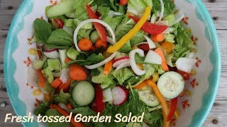 Fresh Tossed Garden Salad  Hand Chopped [upl. by Jp]