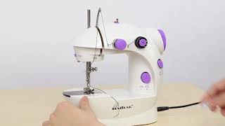 How to operate mini sewing machine  HAITRAL sewing machine [upl. by Aidualc99]