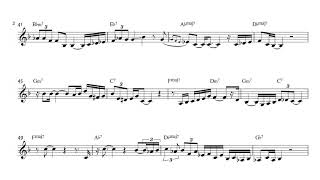 Arturo Sandovals solo on Heres That Rainy Day Transcription [upl. by Jeritah]