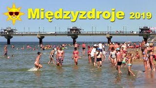 Międzyzdroje plaża 24072019 Polnischer Strand in Misdroy [upl. by Flss]