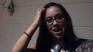 WWE AJ Lee Talks WWE 2K14 At WrestleMania 30 [upl. by Llevel]