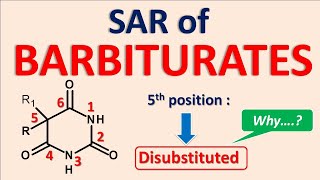 Structural Activity Relationship SAR of Barbiturates [upl. by Russian]