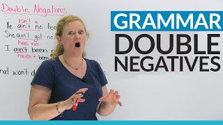 English Grammar Fix your double negatives [upl. by Ttelracs]