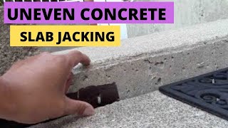 How To Raise Sunken Or Uneven Concrete Slab Jacking [upl. by Trent595]