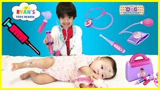 Doc McStuffins Ryan Twin Babies Check Up [upl. by Asina]