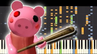 Piggy Theme  Piano Cover Remix  Roblox [upl. by Anauqed171]