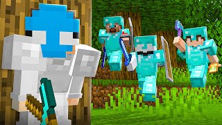 Can I Survive 3 HUNTERS in Minecraft [upl. by Lasley]