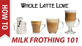 Milk Frothing for Beginners [upl. by Oiziruam]