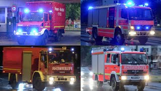 Großeinsatz nach Unwetter in Düsseldorf  Einsatzfahrten Feuerwehr Rettungsdienst amp Polizei [upl. by Adnawot613]