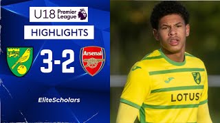 Norwich vs Arsenal  3  2  U18 Premier League Highlights  261024 [upl. by Lihp]