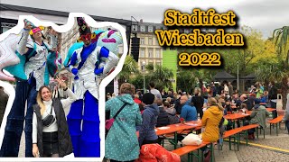 Stadtfest WIESBADEN 2022  Herbstmarkt I Erntedankfest🇩🇪 [upl. by Hasila]