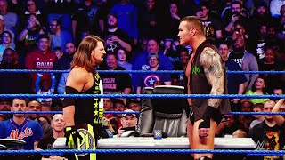 AJ Styles engages Randy Orton in a highlypersonal showdown at WrestleMania [upl. by Ytinirt]