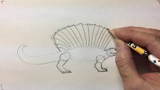 107 HowtoDraw an Edaphosaurus [upl. by Atimed520]