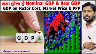 Nominal GDP  Real GDP  GDP on Factor Cost  GDP on Market Price  GDP on PPP  Base Year of GDP [upl. by Ashelman]