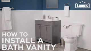 How To Install A Bathroom Vanity [upl. by Jehoash]