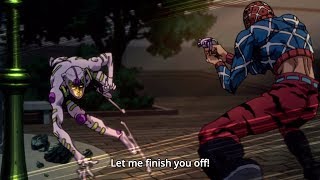 ジョジョ Mista And Giorno vs Ghiaccio 4 『HD』 [upl. by Bonilla]