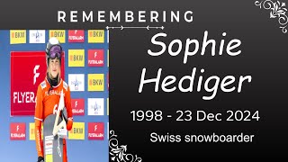 Sophie Hediger  Dies at 26 Olympian Snowboarder [upl. by Hahcim877]