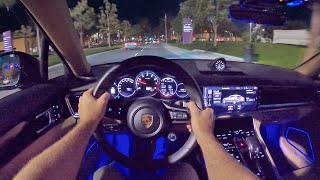 2021 Porsche Panamera POV Night Drive 3D AudioASMR [upl. by Natsyrt876]