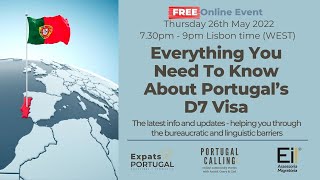 Everything you need to know about Portugal’s D7 Visa [upl. by Sisxela626]