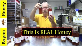 Raw Honey vs UltraProcessed Store Bought Commercial Honey [upl. by Leilah]