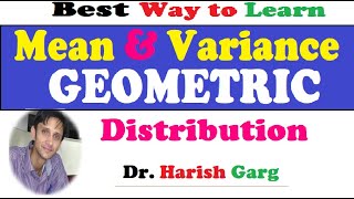 Mean and Variance of Geometric Distribution [upl. by Menedez461]