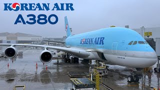 🇺🇸 Los Angeles LAX to Seoul ICN 🇰🇷 Korean Air Airbus A380  FULL FLIGHT REPORT Polar route [upl. by Ellener]