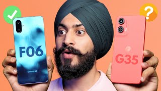 Best Budget 5G Phone Under ₹10000  Samsung Galaxy F06 vs Moto G35 5G [upl. by Kwok618]