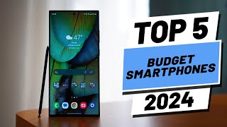 Top 5 BEST Budget Smartphones in 2024 [upl. by Erv]