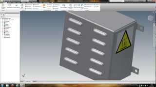 Inventor 2012 sheet metal punch tutorial [upl. by Rici663]