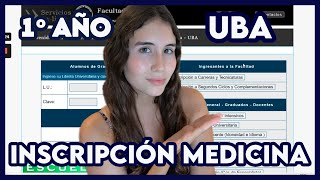 Inscripción a PRIMER AÑO  MEDICINA UBA [upl. by Corie990]