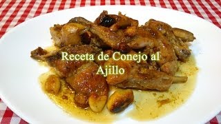 Conejo al ajillo receta original [upl. by Thorny]