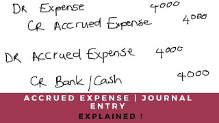 How to Record Accrued Expenses  Journal Entry  What is an Accrued Expense [upl. by Ynaittirb]