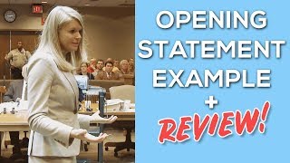 Opening Statement Example  Review Tips INCLUDED [upl. by Astera]