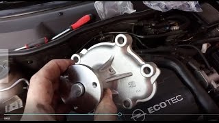 How to replace the water pump at home 17 cdti [upl. by Melodie219]