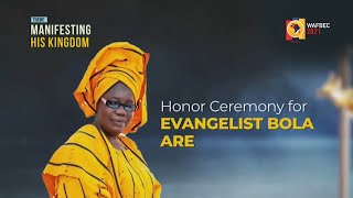 HONOUR CEREMONY FOR EVANGELIST BOLA ARE [upl. by Penman]