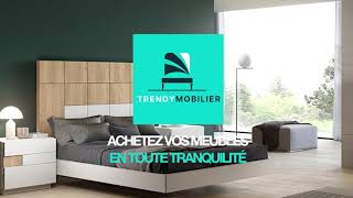 Lit adulte 160 x 200 et 180 x 200 en bois contemporain [upl. by Robson]