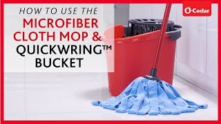 How To Use The Microfiber Cloth Mop amp QuickWring™ Bucket [upl. by Enilegnave]