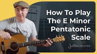 SUPER EASY Scale for Beginners  E Minor Pentatonic Scale [upl. by Lenssen]