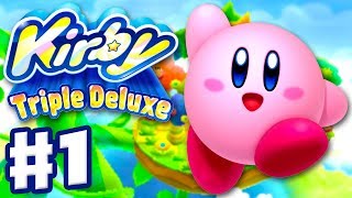 Kirby Triple Deluxe  Gameplay Walkthrough Part 1  Level 1 Fine Fields Nintendo 3DS [upl. by Nerrot]