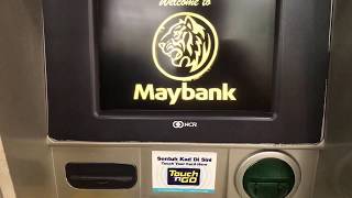 MAYBANK ATM  Pembayaran Melalui JomPay Menggunakan Mesin ATM Maybank [upl. by Wallis225]