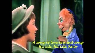 quotHi Lili hi Loquot  LESLIE CARON Lyrics on [upl. by Sucramed]