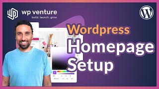 How to Setup a Homepage in WordPress [upl. by Dove]