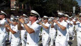 2012 09 22 04 USNA DampB Anchors Aweigh Marine Hymn [upl. by Naedan840]