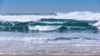 Breaking Waves  1 Hour of Beautiful Pacific Ocean Waves in HD [upl. by Trescott]