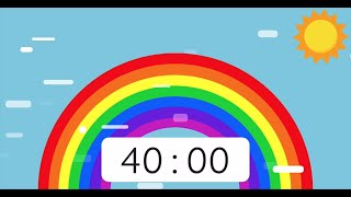 Rainbow Timer 40 Minute 🌈 [upl. by Ahseenat]